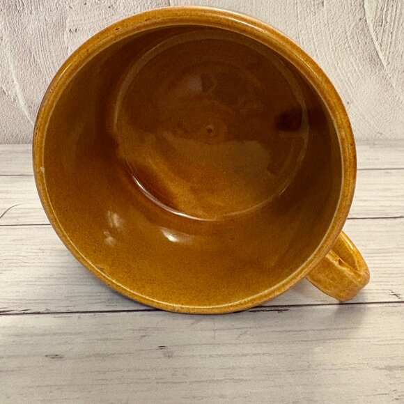 Vintage Retro 1970's Brown Stoneware Soup Crackers Japan Mug (SKU: 210MI) - Picture 5 of 9